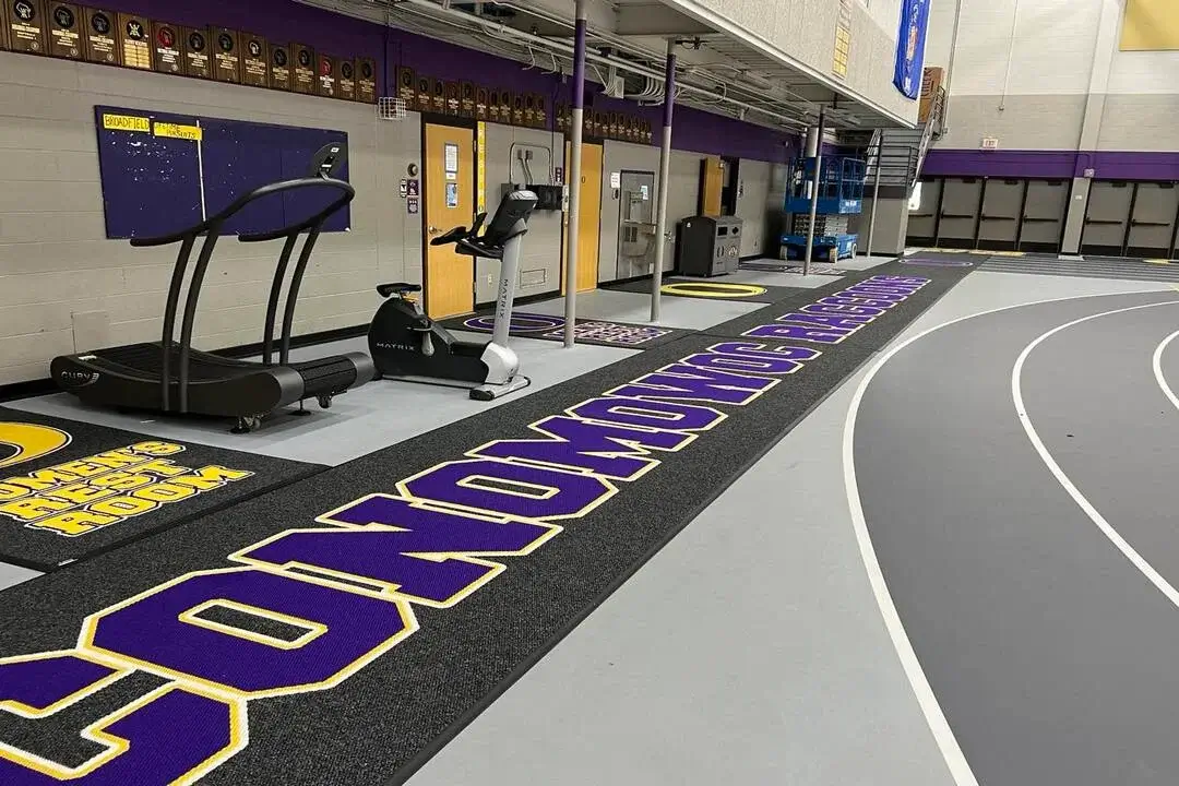 Corporate office indoor logo mat